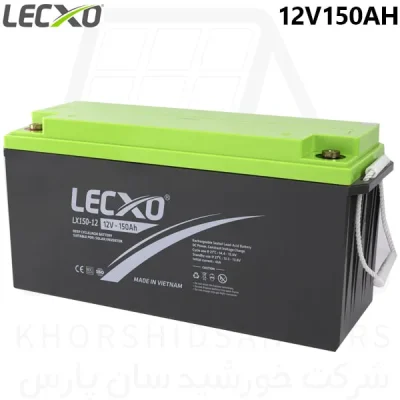 باتری یو پی اس ۱۲ ولت ۱۵۰ آمپر لکسو LECXO 150 Ah, 12V