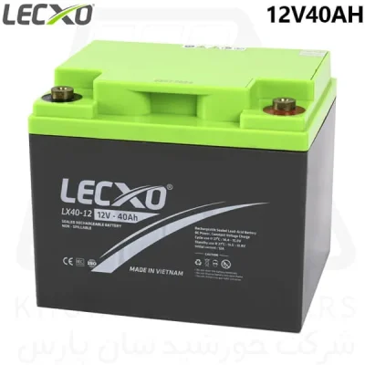 خرید باتری یو پی اس ۱۲ ولت ۴۰ آمپر ساعت لکسو LECXO 40 Ah,12V